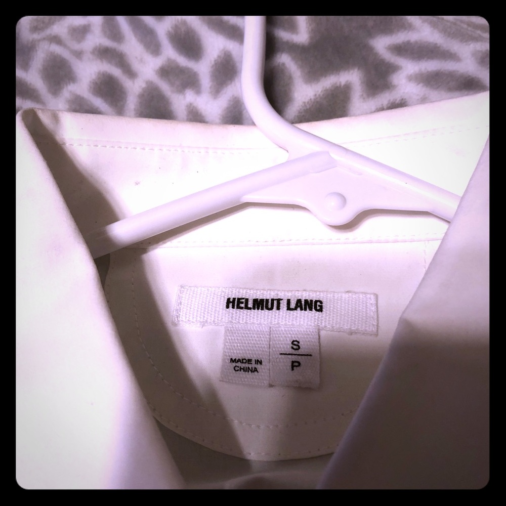 Hemlut Lang dress shirt designer!